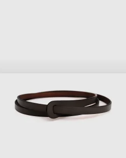 Clearance Belle & Bloom Tie The Knot Leather Belt - Espresso
