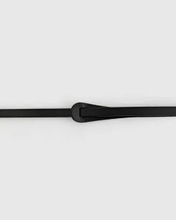 Online Belle & Bloom Tie The Knot Leather Belt - Black