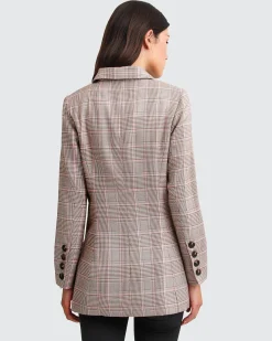 Outlet Belle & Bloom Too Cool For Work Plaid Blazer - Brown