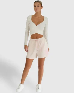Clearance Belle & Bloom Turn To You Track Short - Blush