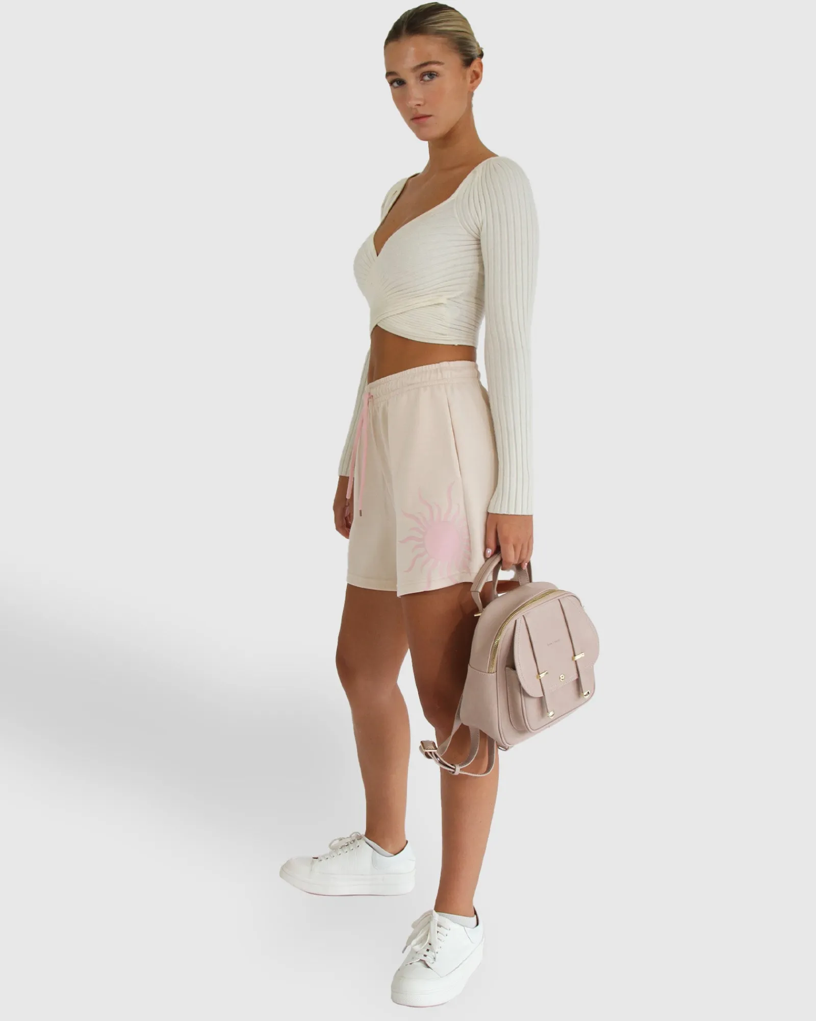Clearance Belle & Bloom Turn To You Track Short - Blush