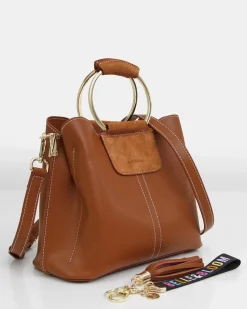 Outlet Belle & Bloom Twilight Leather Cross-Body Bag - Brown BodyBag-Brown