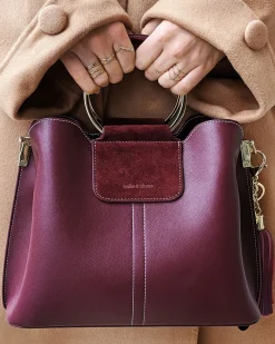 Best Belle & Bloom Twilight Leather Cross-Body Bag - Merlot BodyBag-Merlot