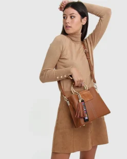 Outlet Belle & Bloom Twilight Leather Cross-Body Bag - Brown BodyBag-Brown