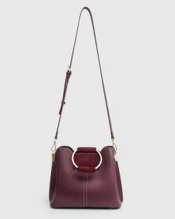 Best Belle & Bloom Twilight Leather Cross-Body Bag - Merlot BodyBag-Merlot