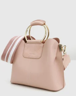 Best Belle & Bloom Twilight Leather Cross-Body Bag - Pink BodyBag-Pink