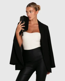 Best Belle & Bloom Unchained Heart Blazer - Black