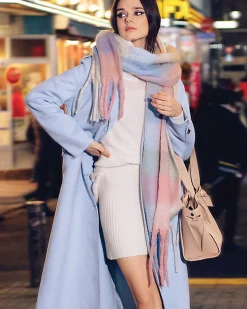 Best Belle & Bloom Vail Checkered Scarf - Candy