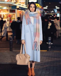 Best Belle & Bloom Vail Checkered Scarf - Candy