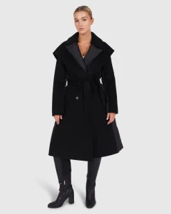 Discount Belle & Bloom Walk Me Home Convertible Coat - Black