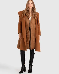Online Belle & Bloom Walk Me Home Convertible Coat - Camel