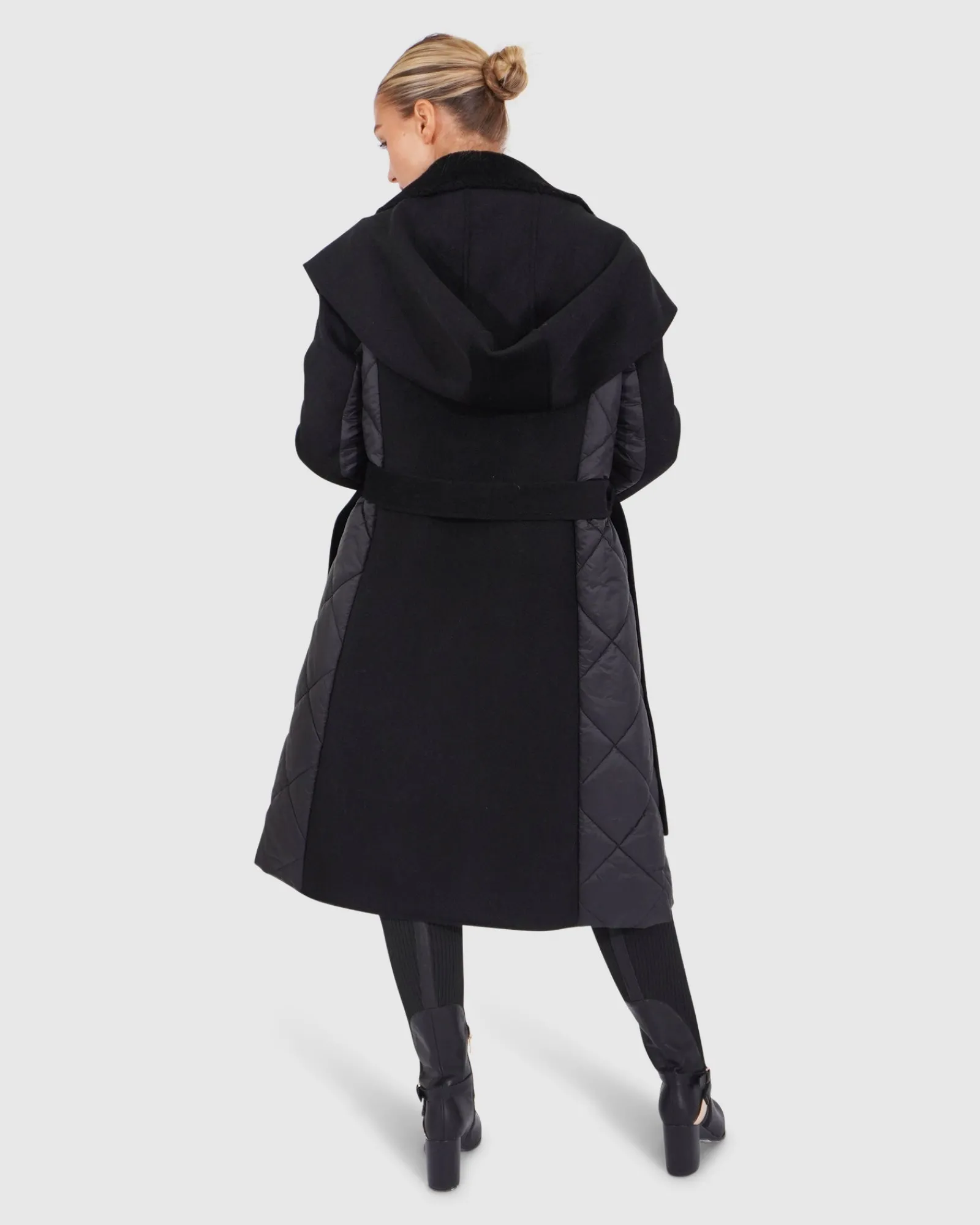 Discount Belle & Bloom Walk Me Home Convertible Coat - Black