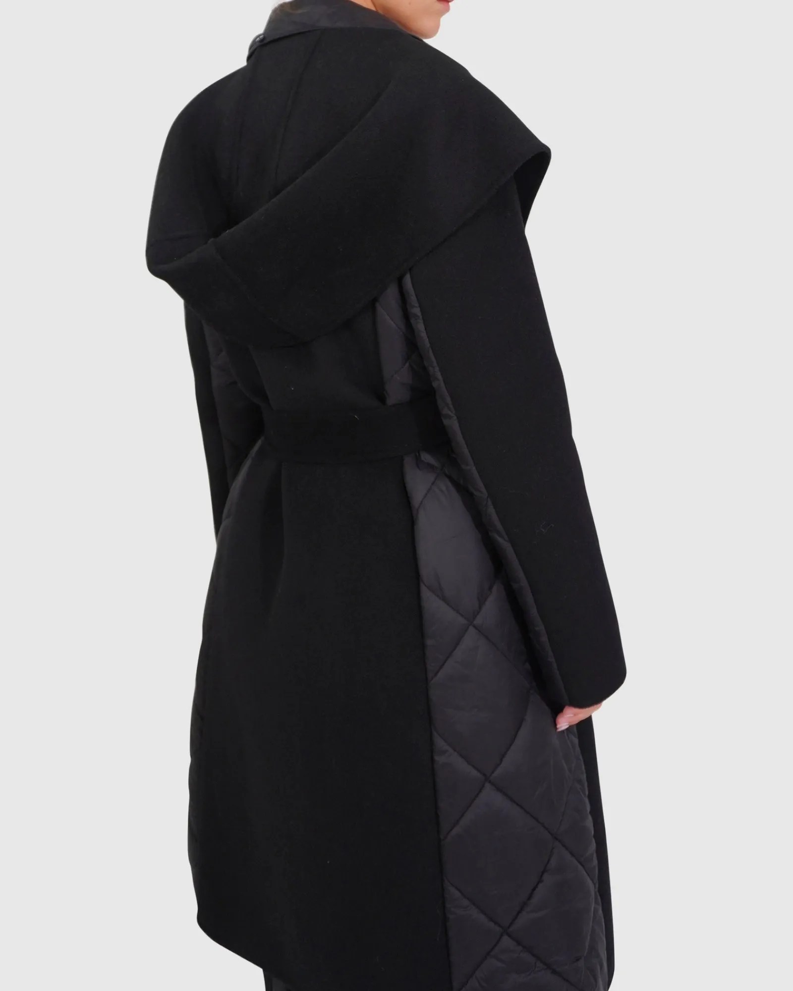 Discount Belle & Bloom Walk Me Home Convertible Coat - Black