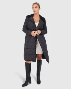 Discount Belle & Bloom Walk Me Home Convertible Coat - Black