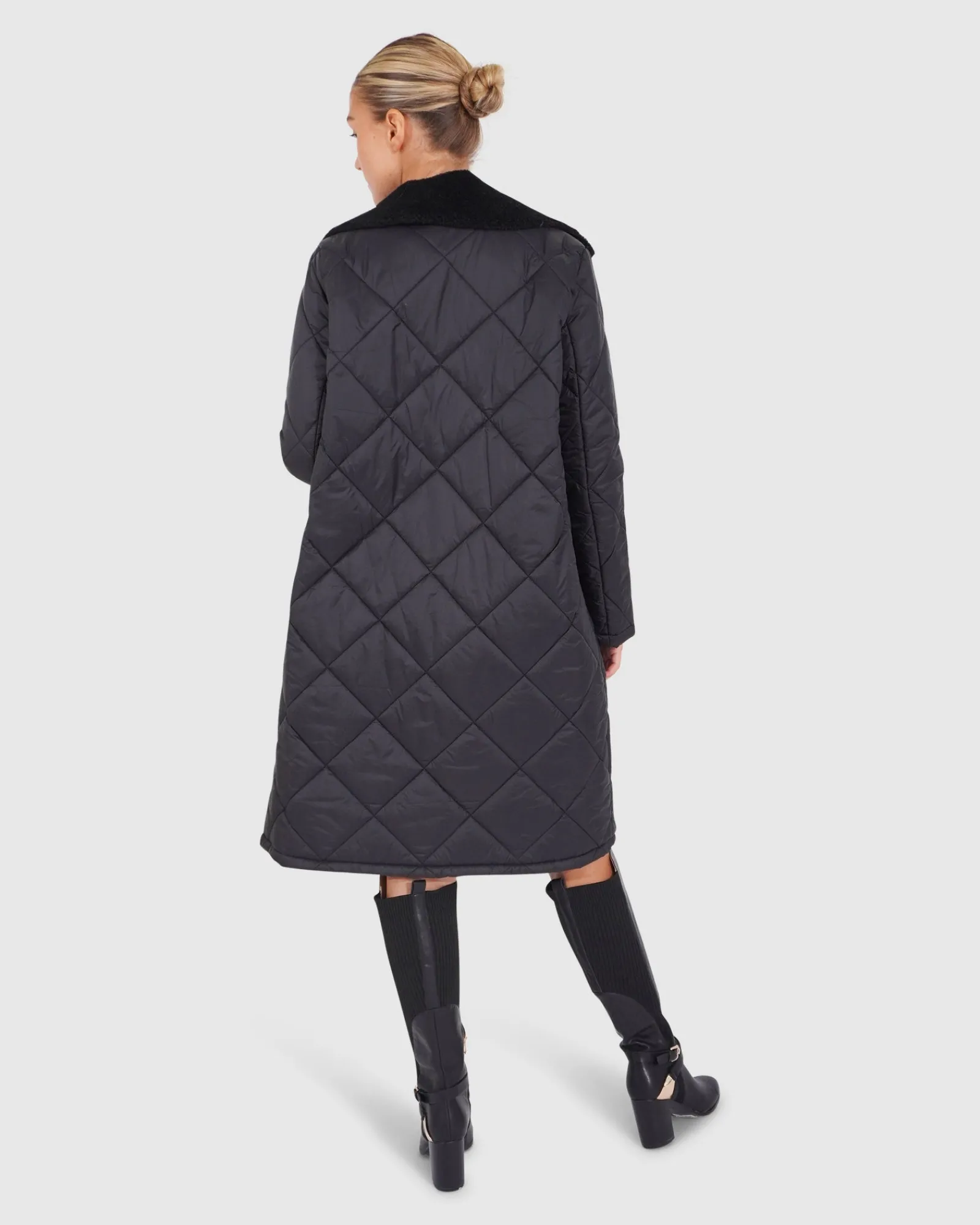 Discount Belle & Bloom Walk Me Home Convertible Coat - Black