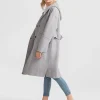 Best Belle & Bloom Walk This Way Wool Blend Oversized Coat - Grey