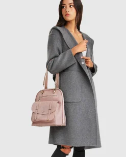 New Belle & Bloom Walk This Way Wool Blend Oversized Coat - Dark Grey DarkGrey
