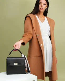 Clearance Belle & Bloom Walk This Way Wool Blend Oversized Coat - Camel