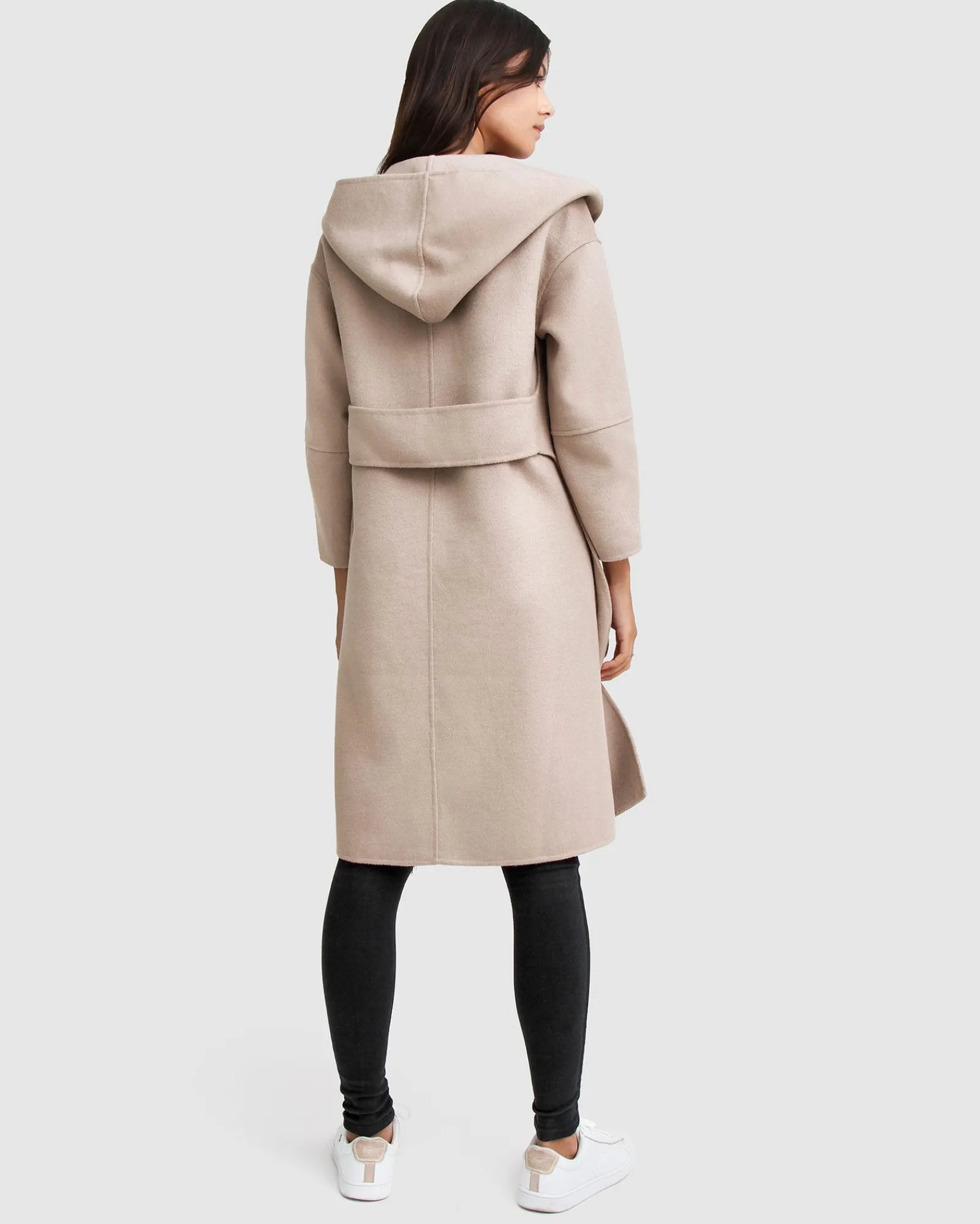 Sale Belle & Bloom Walk This Way Wool Blend Oversized Coat - Sand