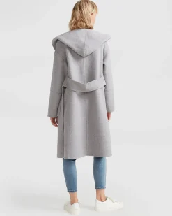 Best Belle & Bloom Walk This Way Wool Blend Oversized Coat - Grey