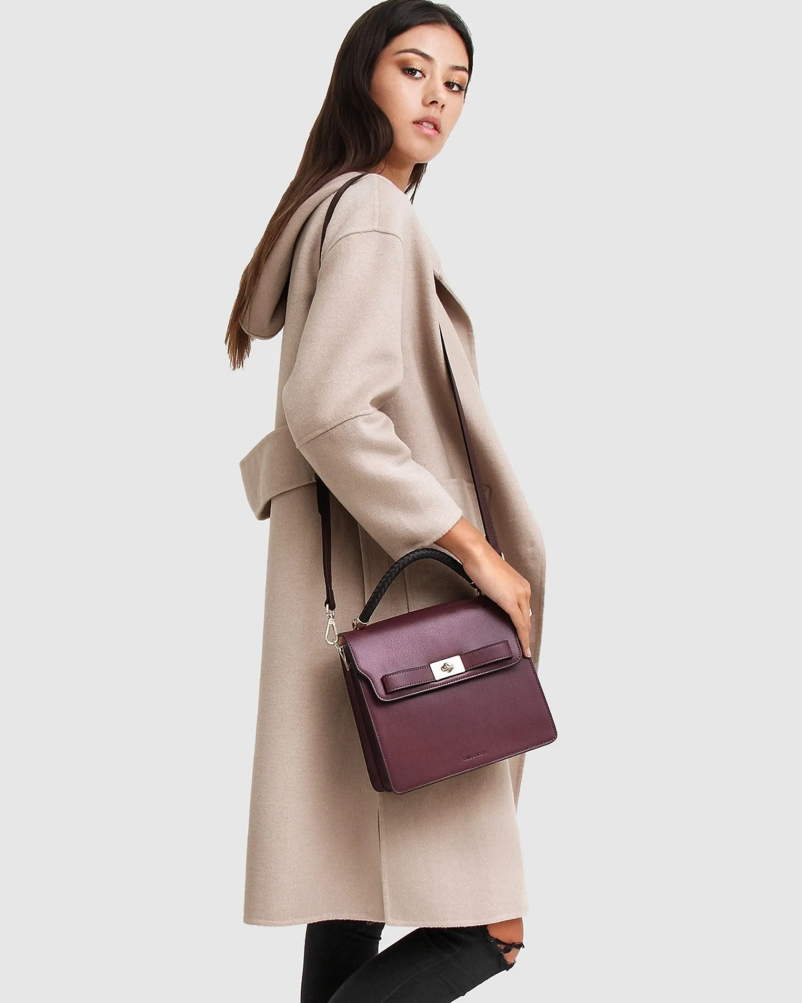 Sale Belle & Bloom Walk This Way Wool Blend Oversized Coat - Sand
