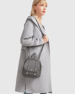 Best Belle & Bloom Walk This Way Wool Blend Oversized Coat - Grey