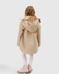 Best Belle & Bloom When I Grow Up Detachable Hooded Coat - Pale Oat PaleOat