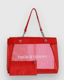 Discount Belle & Bloom Wild Lover Tote Bag - Red