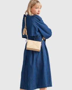 Discount Belle & Bloom Wild Skies Denim Trench - Mid Denim MidDenim