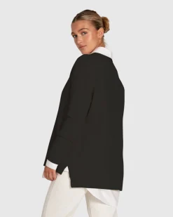 Fashion Belle & Bloom Wonder Of You Cashmere Blend Oversized Jumper - Black
